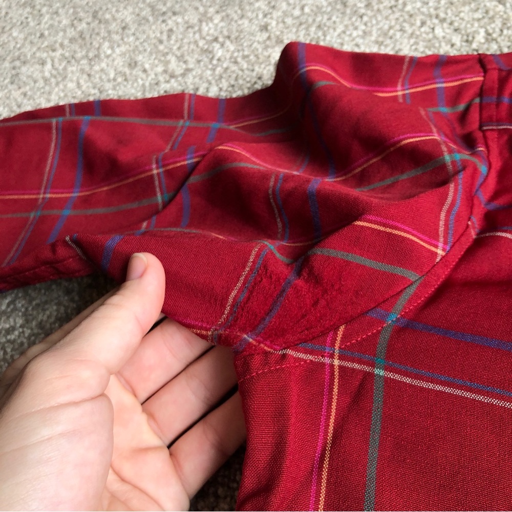 Pendleton Virgin Wool Button Down Shirt Red Size … - image 6